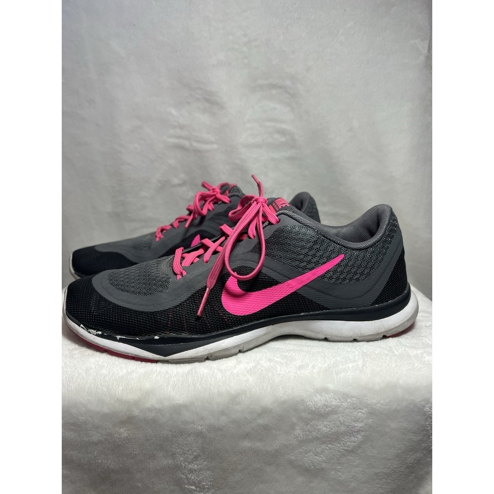 Nike Flex Trainer 7 Black Pink 831217-003 Women's 9.5 Running Training Shoes